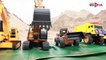 Trucks for children   Excavator for kids   CONSTRUCTION TRUCK  Diggers at work for kids