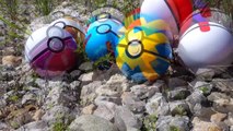 Superheroes and Pokeball - Pokemon GO! Surprise Eggs Pokeball To