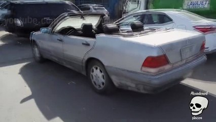 Abandoned Mercedes Benz w140 s500 cabrio EXCLUSIVE. Abandoned Mercedes Lorinser k50 w22