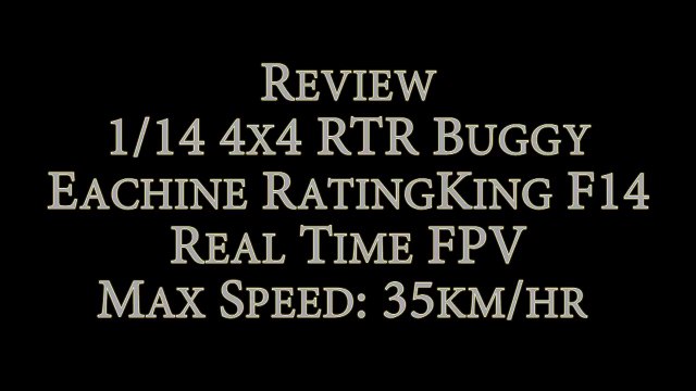 Best Mini FPV RC Car 4x4 — Eachine RatingKing F14 Real Time FPV