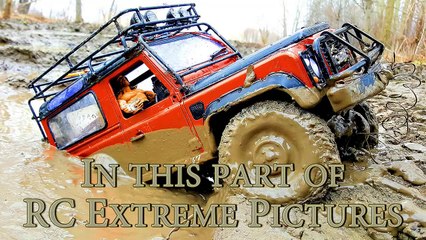 RC Trucks MUD OFF Road Rescue and Stuck — RC Jeep Wrangler Rubicon VS Land Rover Defender 90 Par