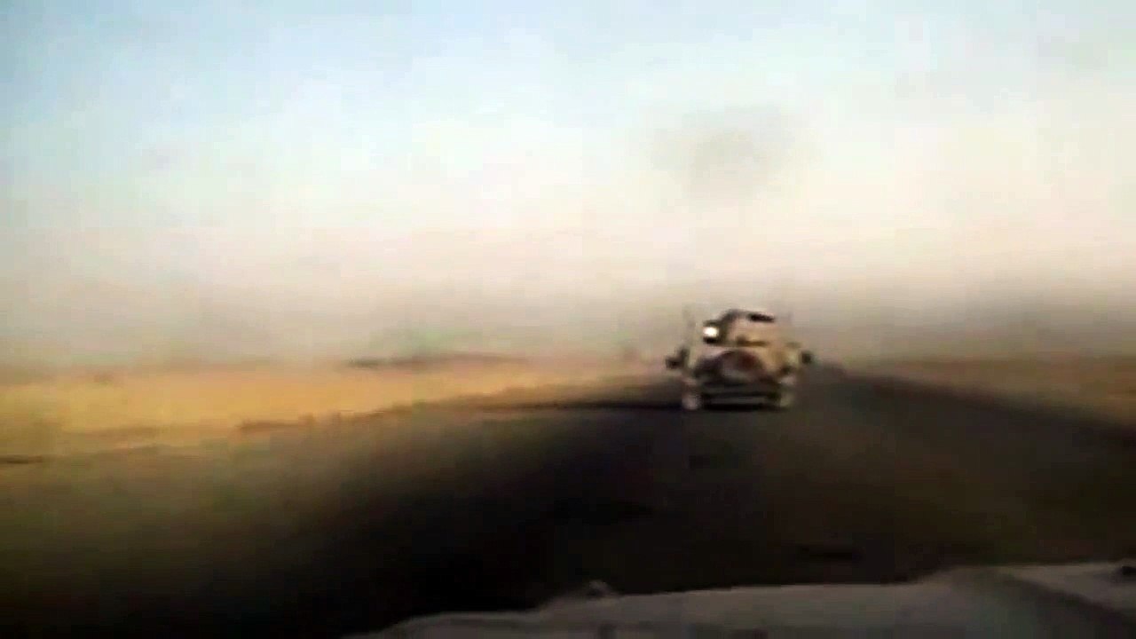 █ BOOM! █ Massive Roadside Bomb Explodes Near U.S. Troop