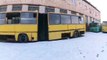 Abandoned buses. Forgotten rusty buses. Abandoned vehicles Ik