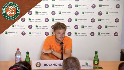 Roland-Garros 2017 : 1T conférence de presse David Goffin