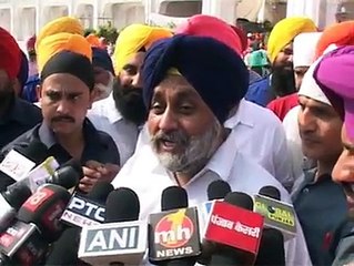 sukhbir badal on 21 sikhs