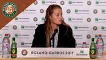 Roland-Garros 2017 : 1T conférence de presse Kristina Mladenovic
