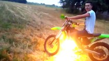  Dirt Bike Wrecks   Catches Fire  and Broken Bones  2017 Ep.