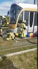 Bruxelles: sauvetage d'une cycliste passée sous les roues d'un tram