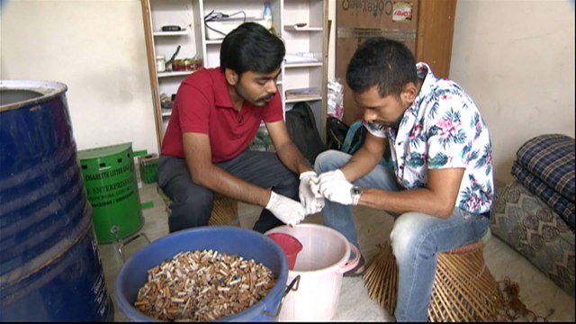 Young Indian innovators are recycling cigarette butts into manure