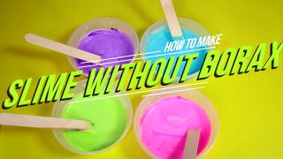 How to Make Slime WITHOUT Borax! 4 W
