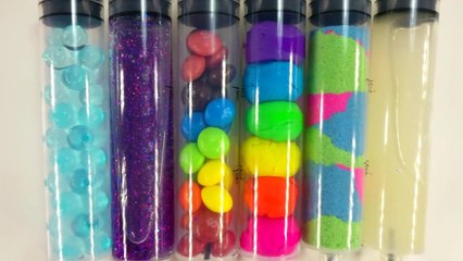 DIY 6 Syringe Pens  Galaxy & Glow in the Dark Slime, Kinetic Sand, Skittles, Play-doh & Or