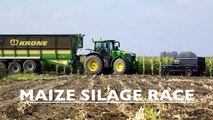 Maize Silage Race 2016   NH FR9050 - Krone ZX560 - JD 7280R - FENDT 939 936   Immink
