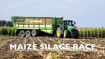 Maize Silage Race 2016   NH FR9050 - Krone ZX560 - JD 7280R - FENDT 939 936   Immink Aalsm