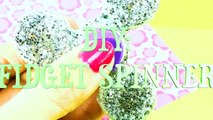 DIY GLITTER FIDGET SPINNER! Spins FAST & Made With Simple Supplies! No Bearings Ne