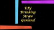 DIY Drinking Straw Garl