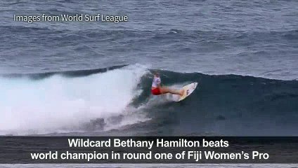 Surfing: One-armed wildcard beats women's world champion in Fiji