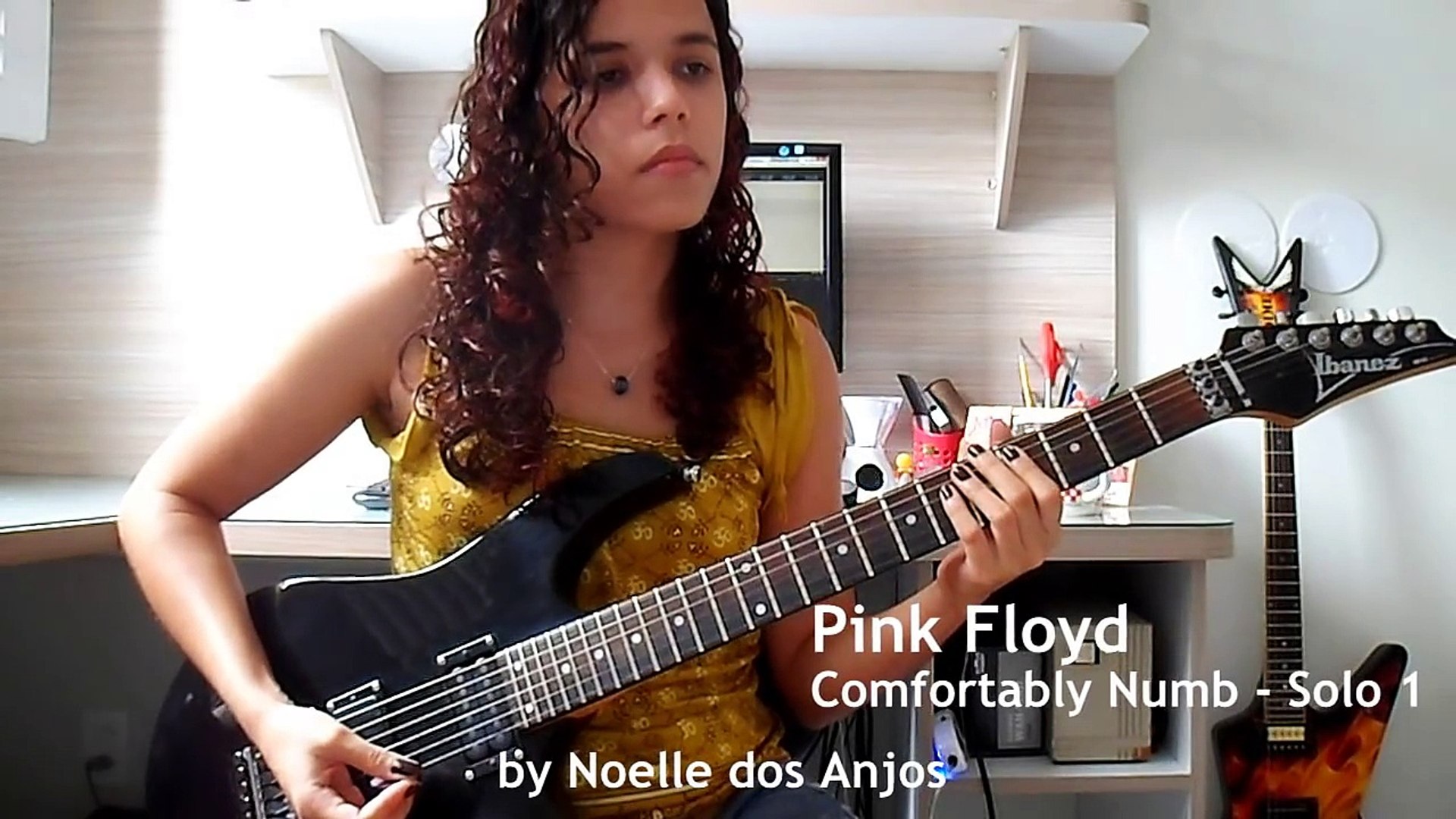 Adiós Ya que Estrella Pink Floyd - Comfortably Numb Solos Cover (by Noelle dos Anjos) - video  Dailymotion