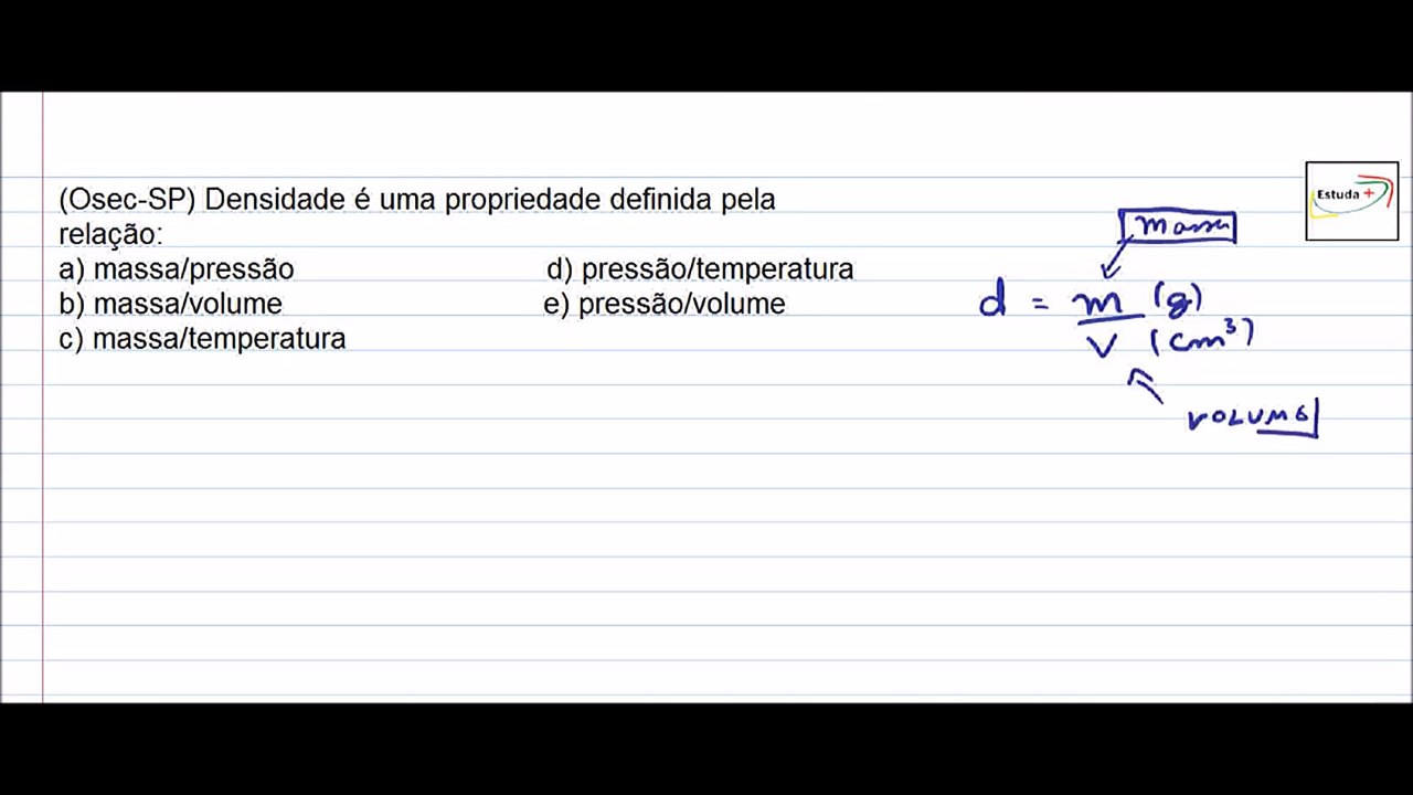 Densidade exercício básico