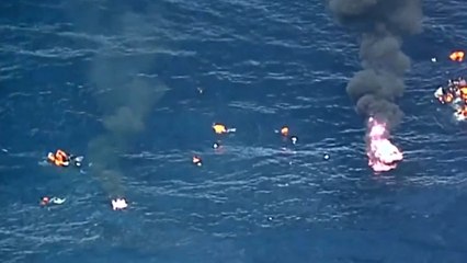 34 Migrants Rescued From Burning Boat