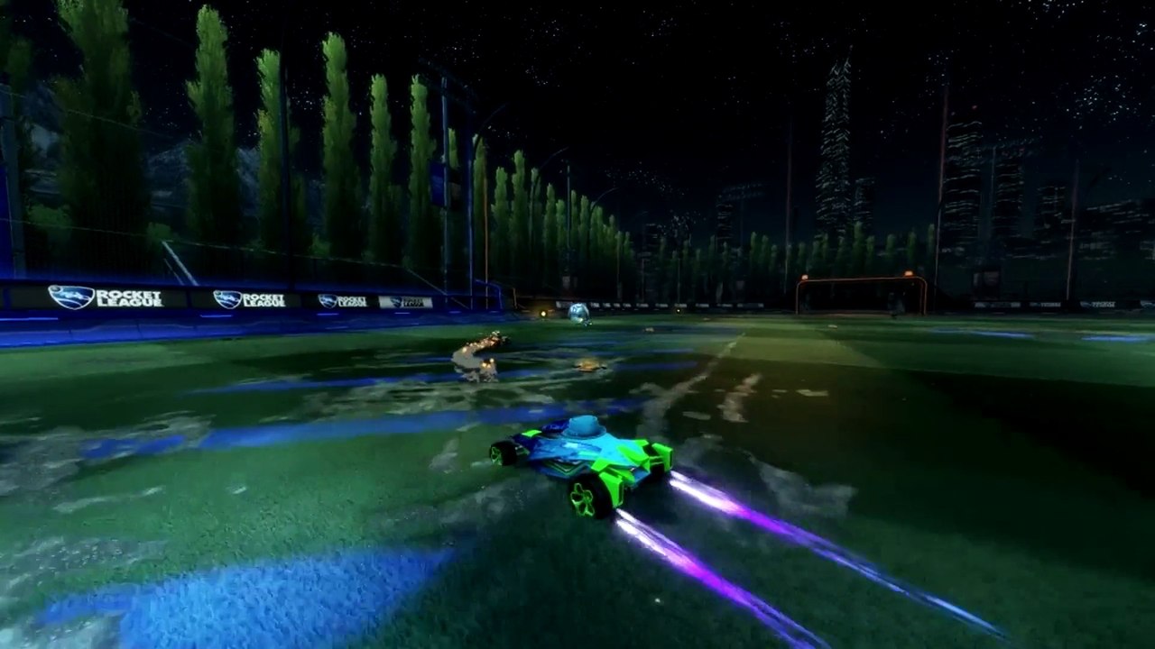 Rocket League: not one, but TWO jump resets off of the ball in 1 shot by Pulse Fire