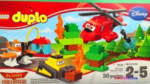 Lego Duplo Planes Fire and Rescue stop motion dusty bulldozer Disney Planes