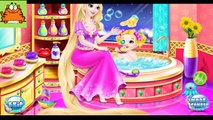 NEW Игры для детей—Disney Принцесса Мама Рапунцель и дочка на шопинге—Мультик для девочек