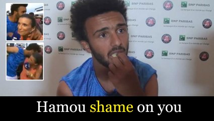 #HamouShameOnYou MAXIME HAMOU harasses french journalist Maly Thomas and deservingly gets kicked out of Roland Garros