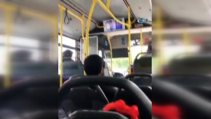 Psikolojisi bozulan şoför herkesi aşağı indirdi