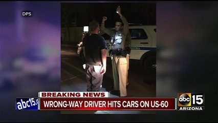 DPS: Wrong-way driver hit five vehicles on the US 60 in Mesa