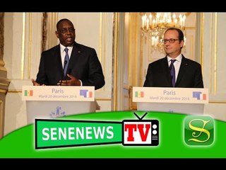Conference de presse en marge de la visite d'Etat du Président Macky Sall à Paris