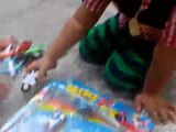 Ryans and his parents Play with toys cars, 234234wr