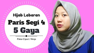 Paris Segi Empat Untuk Lebaran Simple 5 Gaya #NMY Hijab Tutorials