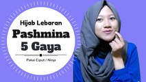 5 Gaya Hijab Pashmina Untuk Lebaran Termudah #NMY Hijab Tutorials