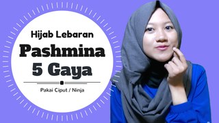 5 Gaya Hijab Pashmina Untuk Lebaran Termudah #NMY Hijab Tutorials