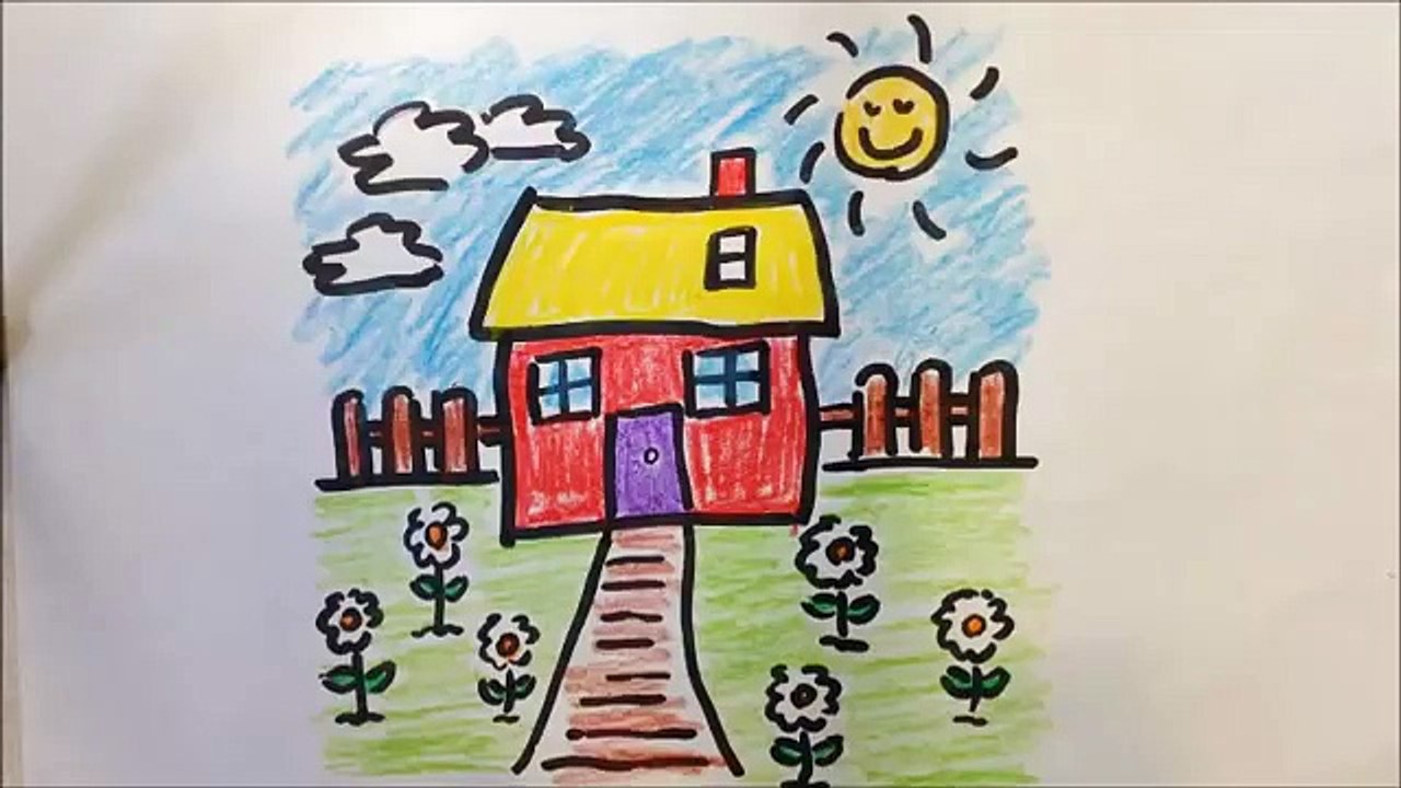 How to draw a cartoon flower garden - Free & Easy Tutorial for Kids Check out this tutoria