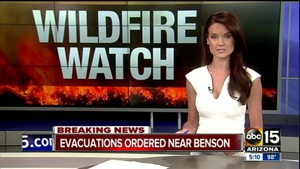 Slavin fire causes evacuations near Benson