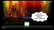 How to update Celtic Kodi usingc Wizard