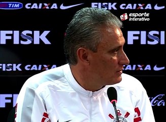 Tite se emociona ao se despedir da torcida do Corinthians