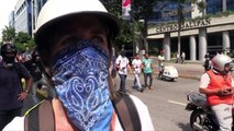 Policías en motos disolvieron marcha contra Maduro en Caracas