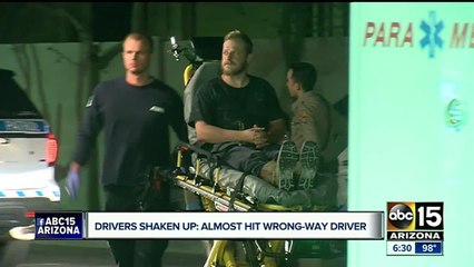 Wrong-way driver hits five cars on US 60