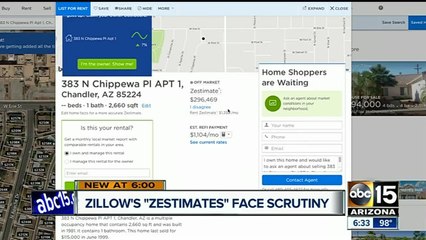 Zillow facing lawsuit after claims that it acted as an appraiser