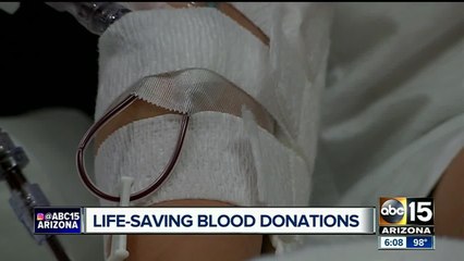 Need for blood donations grow in Arizona; toddler undergoes 22nd blood transfusion