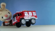 Playing with Toy Trucks for Kids! _ The Fire Truck Toy _ Ha