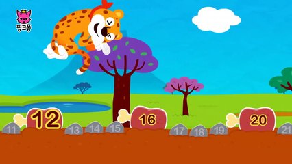 뛰어 세기 _ 구구단 동요 _ 핑크퐁! 인기동요-5