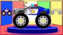 Good vs Evil | Police Car | Scary Monster Truck For Kids | Trucks For Children