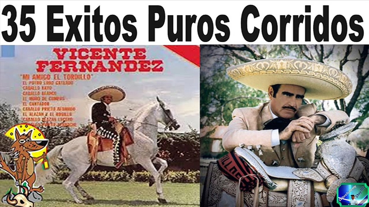 Vicente Fernandez 35 Grandes Exitos Corridos Antaño mix