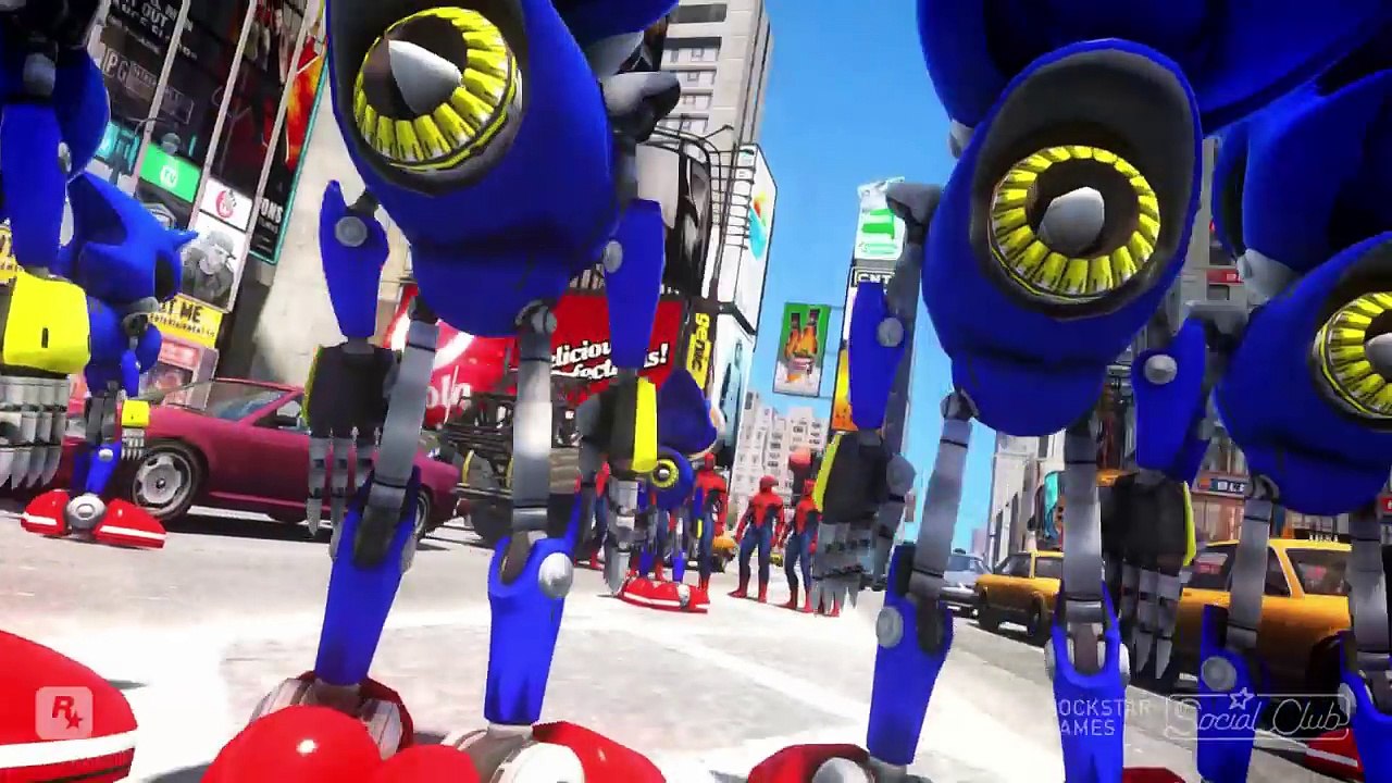 SPIDERMAN CIVIL WAR SUIT ARMY VS SONIC THE HEDGEHOG ARMY - EPIC BATTLE SONIC THE HEDGEHOG