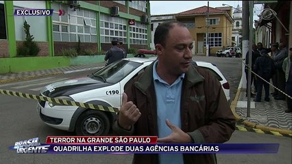Quadrilha explode 2 agências bancárias em Pirapora do Bom Jesus
