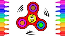 Fidget Spinner Coloring | Giant Fidget Spinner Coloring for Kids | Coloring Pages for Children 2017