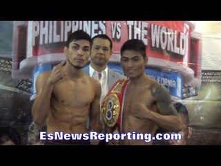 Mark Magsayo vs Yardley Suarez FACE OFF & WEIGH IN BATTLE of UNDEFEATEDS